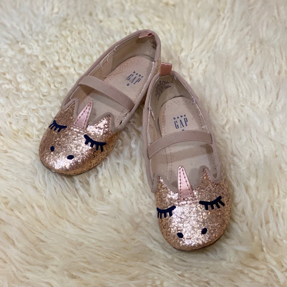 GAP Unicorn Rose Gold Slip on Shoes